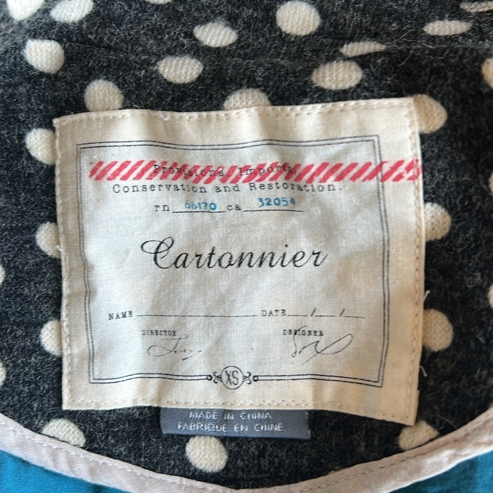 Anthropologie Cartonnier polka dot blazer - Picture 8 of 8